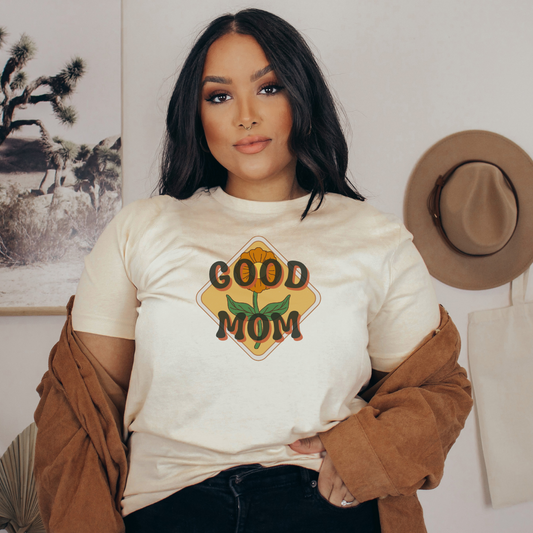 Good Mom Flower Tee