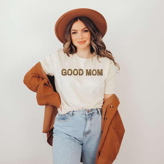 Good Mom Leopard Tee