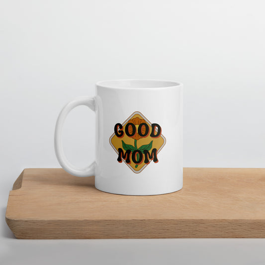Good Mom Flower Mug