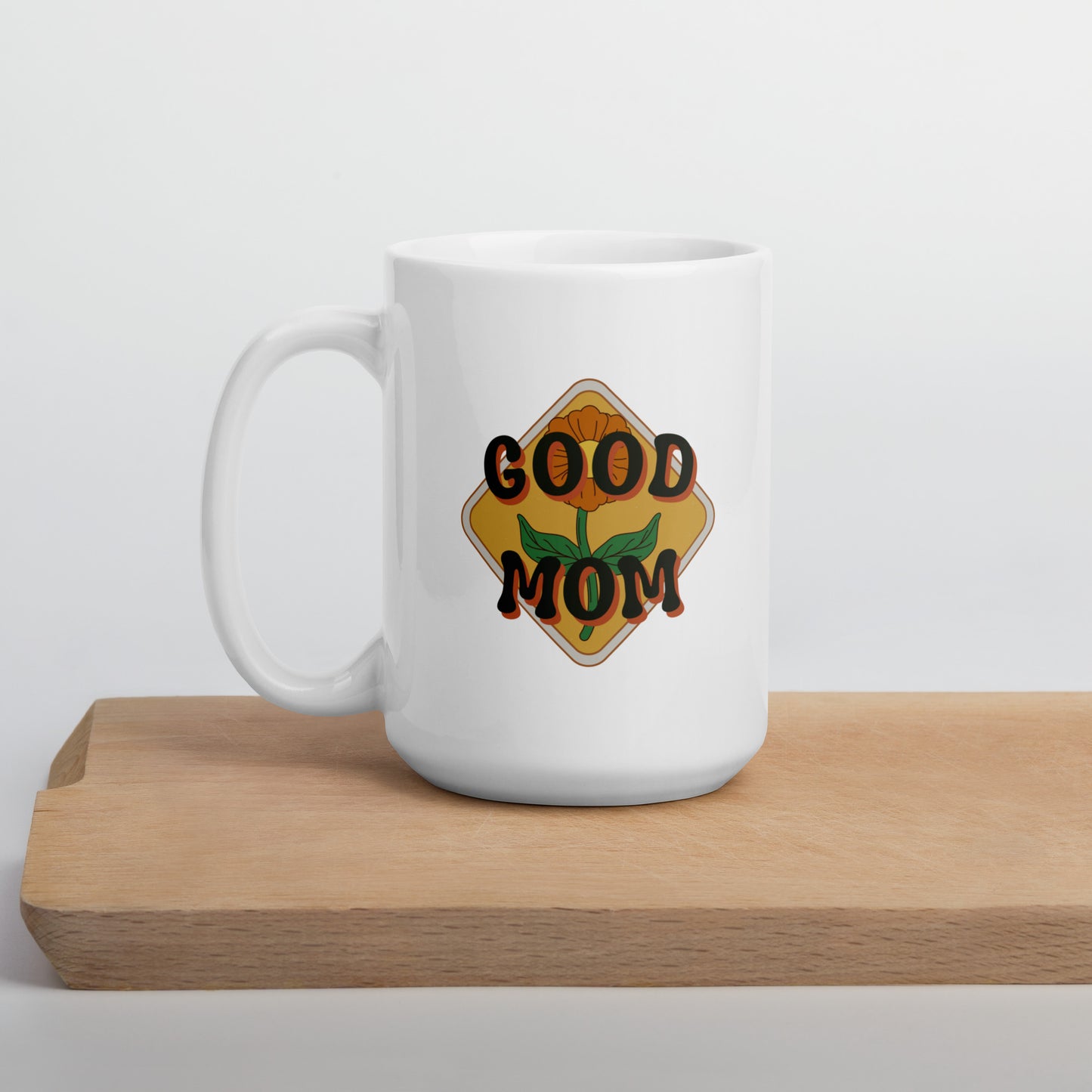 Good Mom Flower Mug